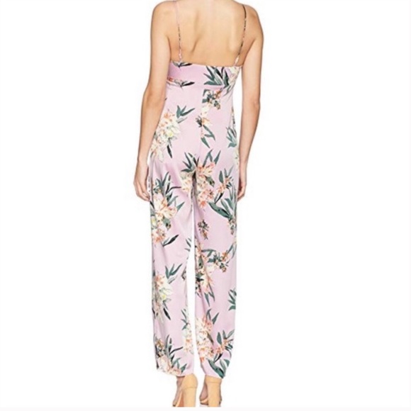Guess Leigh Floral lavender slit jumpsuit - Picture 3 of 7